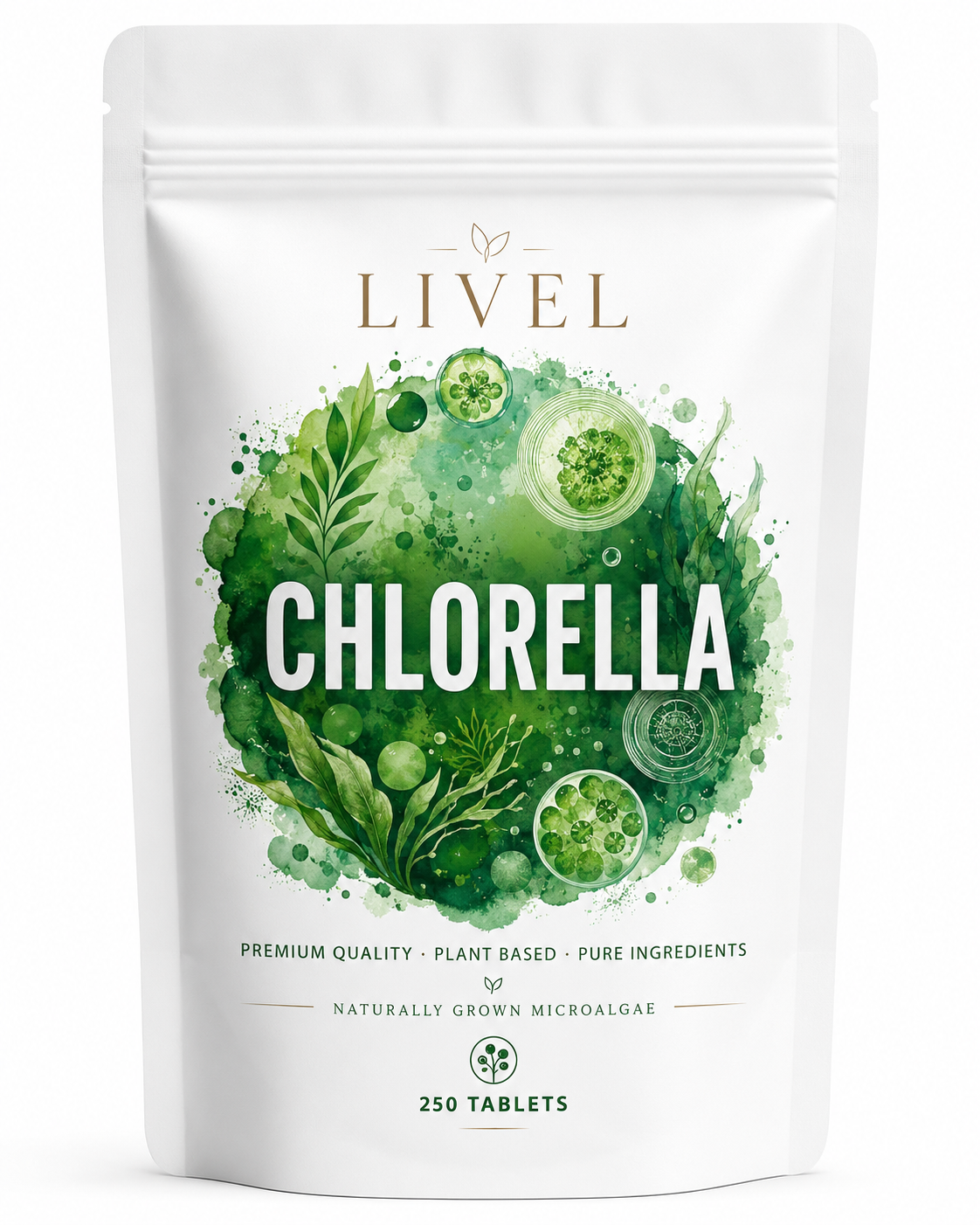 Chlorellos tabletės